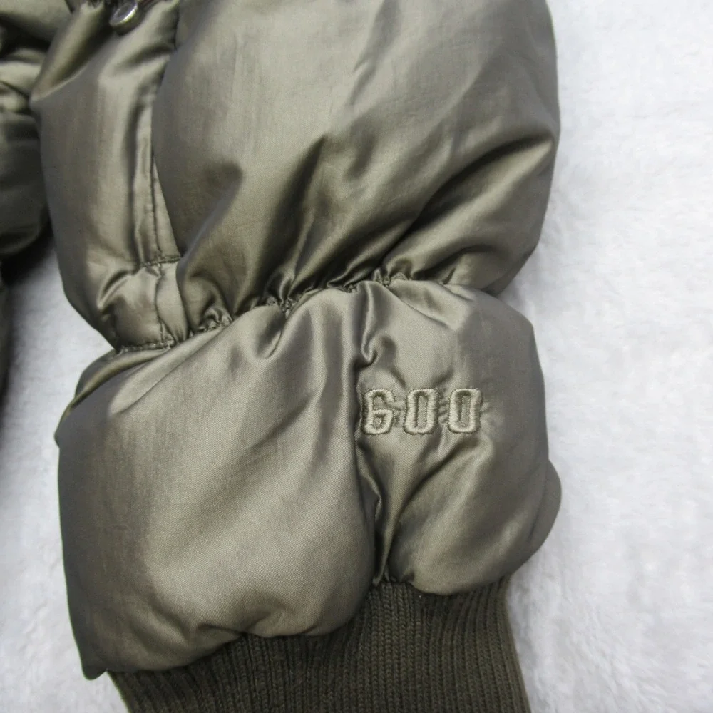 The North Face Down Jacket Womens Medium Green 600 Insulated Quilted Puff THICK - Picture 10 of 14